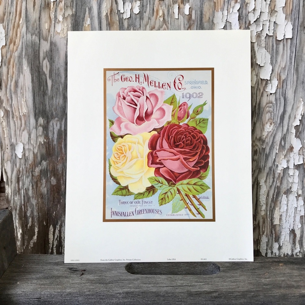 Victorian Cottage Style Print Lithograph #3 - Picture 2 of 7